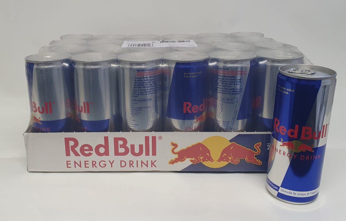 Red Bull Energy drink boîte